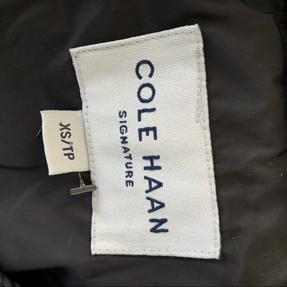 Cole Haan Black Quilted Gold ZIP Snap NWOT Jacket - Picture 5 of 12